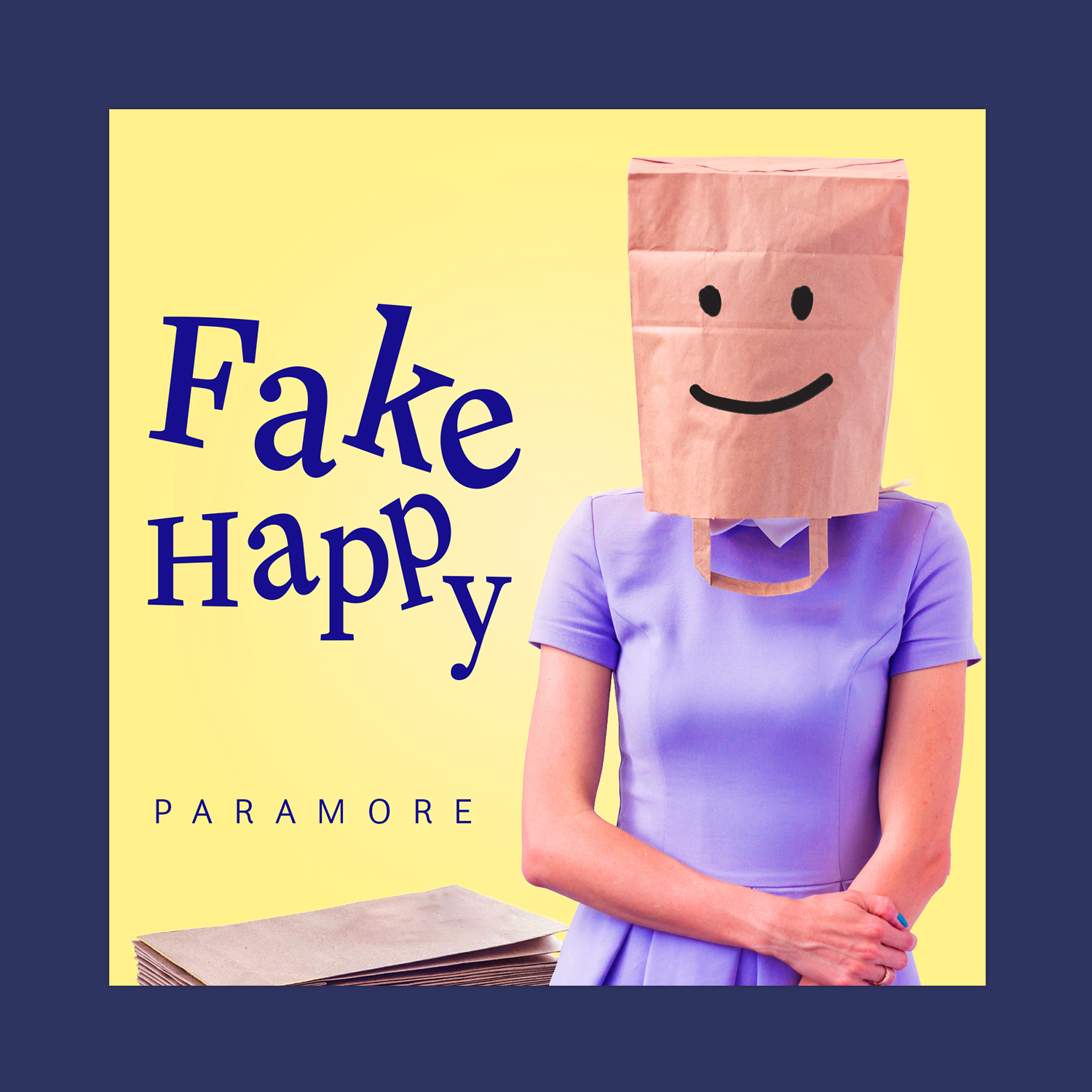 Album Cover Design - Fake Happy Portfolio Image - Designs by Martin Holloway