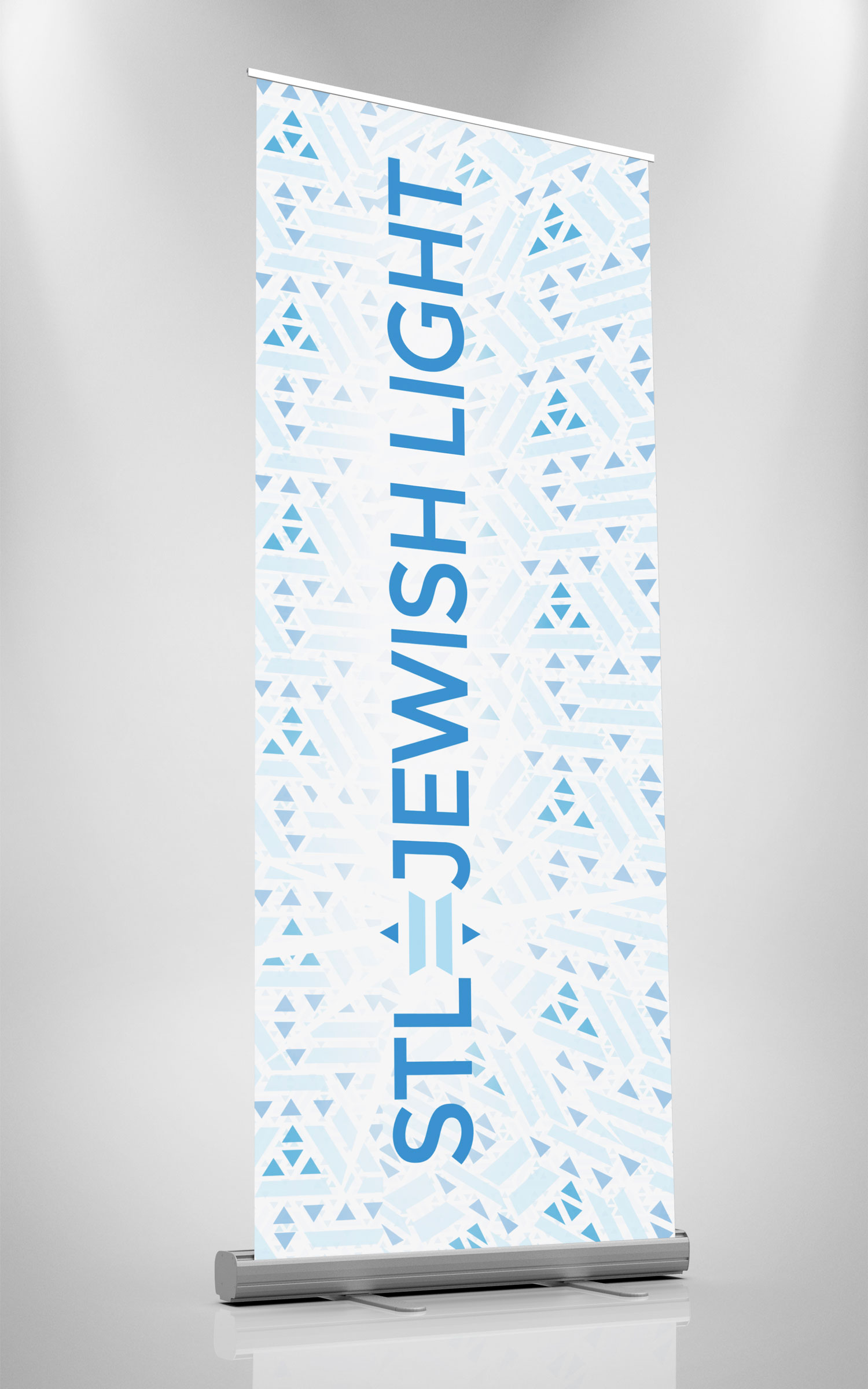 St. Louis Jewish Light - Advertising Design Jewish Light Retractable Banner Portfolio Image - Designs by Martin Holloway
