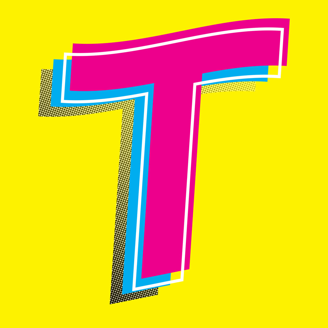 36 Days of Type - Letter "T" Portfolio Image - Designs by Martin Holloway